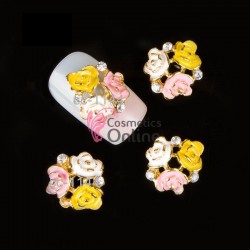 Decoratiuni 3D Metalice 163 Floricele Colorate 